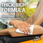 Leather Car Cleaner Wipes,Canister,Leather Treatment and Car Care,20 Count (Pack of 6)