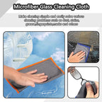 Microfiber Glass Cleaning Cloths,3 Pack Streak Free Miracle Cleaning Cloth,Reusable Lint Free Cleaner Towels for Kitchen,Windows,Mirror,Glasses,Car Windshields,Stainless Steel,11.8"×11.8"