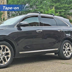 Window Visors Rain Guards for 2016 2017 2018 2019 2020 Kia Sorento, Out-Channel Window Vent Wind Deflectors Visors Shades for 16 17 18 19 20 Sorento