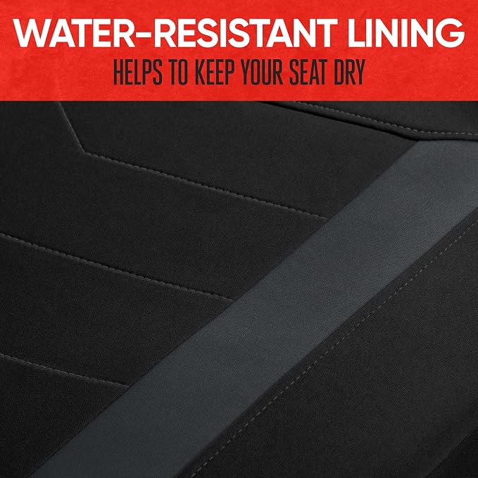 SpillGuard 2 Charcoal Gray Seat Covers for Cars & Seat Covers for Trucks - Neoprene Waterproof Car Seat Covers Front Seats Only - SUV Seat Covers Protector - Forros para Asientos de Carro