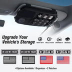 Visor Organizer, MOLLE Visor Organizer | Car Sun Visor Organizer with Sunglasses Holder | Pockets | Card Slots | Tactical Visor Organizer | Heavy Duty
