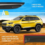 Extra Durable Window Deflectors Tape-On Window Visors Rain Guards Fit for Jeep Cherokee 2014-2023, Sun Visors, Wind Vent for Shades, Exterior Car Accessories - 6pcs. AG0962