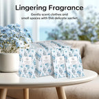 20 Pack Scented Sachets Air Freshener for Home：Fresh Linen Hanging Fragrance Potpourri Bag – Home Decor Odor Freshener for Closet, Drawer, Storage, Suitcase, Bathroom – Housewarming Gift