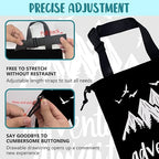 Adventure Awaits Car Garbage Bag Mountain and Bird Hanging Canvas Car Trash Bag Drawstring Car Back Seat Organizer for Car Back Front Seat Console with Adjustable Buckle