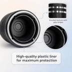Tire Valve Stem Caps 8 Pack, Aluminum Tire Valve Caps with Plastic Liner, Corrosion Resistant Leak Proof Air Valve Caps, Universal Valve Stem Caps for Cars, Trucks, SUVs, Motorcycles and Bikes