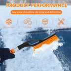 Snow Brush & Ice Scraper, 2 in 1 Car Ice Scrapers for Windshield Window, Detachable Ice Snow Removal Tool with Ergonomic Foam Grip for Car Truck SUV, Winter Car Accessories
