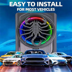 Upgrade1600W Under Seat Subwoofer | 10" Slim Car Sub with Built-in Amp, RGB LED Lights, APP Control | Independent Bass Knob, LPF, Gain, Bass Boost | High Output Deep Bass Distortion-Free Audio