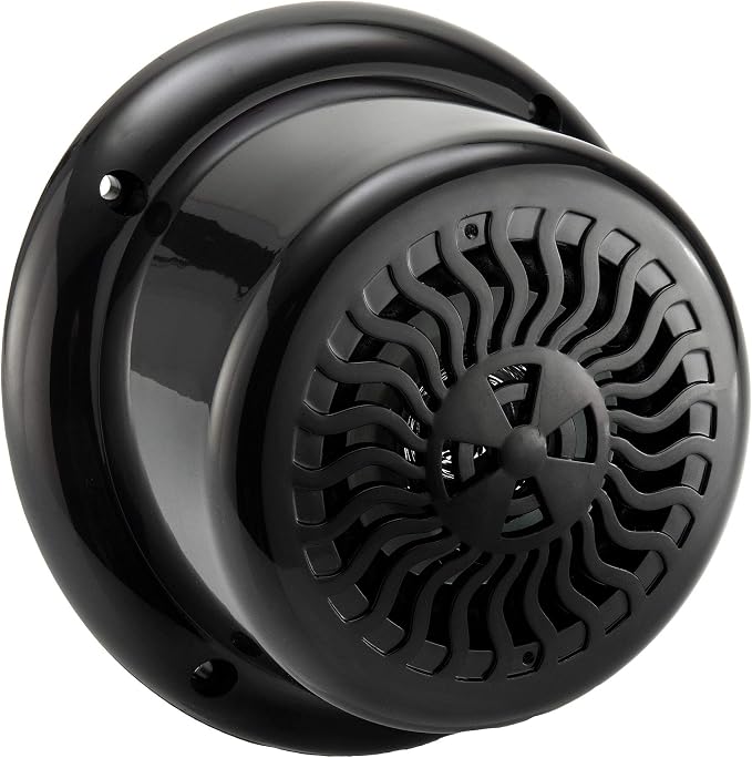RV Flush Mount Speaker | Exterior 5.25" Black Wavy Blue LED | Waterproof (5 Pack)