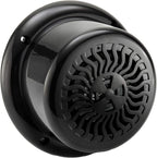 RV Flush Mount Speaker | Exterior 5.25" Black Wavy Blue LED | Waterproof (2 Pack)