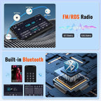 2+64GB Android 15 Car Stereo for Honda CRV 2007 2008 2009 2010 2011 CarPlay Android Auto, 10.1 Inches Touch Screen Radio with GPS WiFi Bluetooth EQ FM/RDS 26UI Backup Camera MIC