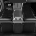 Waterproof Universal Faux Leather 3Pcs Car Floor Mats, Black Car Mats Fit for SUV,Vans,sedans, Trucks,Set of Vehicles Car Carpet with Driver Heel Pad and Anti-Slip Nibs Backing (Black 3Pcs)