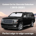 Windshield Sunshade Compatible for Chevrolet Chevy Suburban/Tahoe, GMC Yukon XL, Yukon Denali XL 2015-2018 2019 2020, Sun Visor for Front Window Sun Shade Cover, UV Protector, Car Accessories