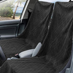 Car Seat Towel Covers with Storage Bag, 63 x 32 Inch Universal Non Slip Waterproof Sweat Protector for Car Truck, Gym Swimming Running, Machine Washable(2 Pack,Black Plaid)
