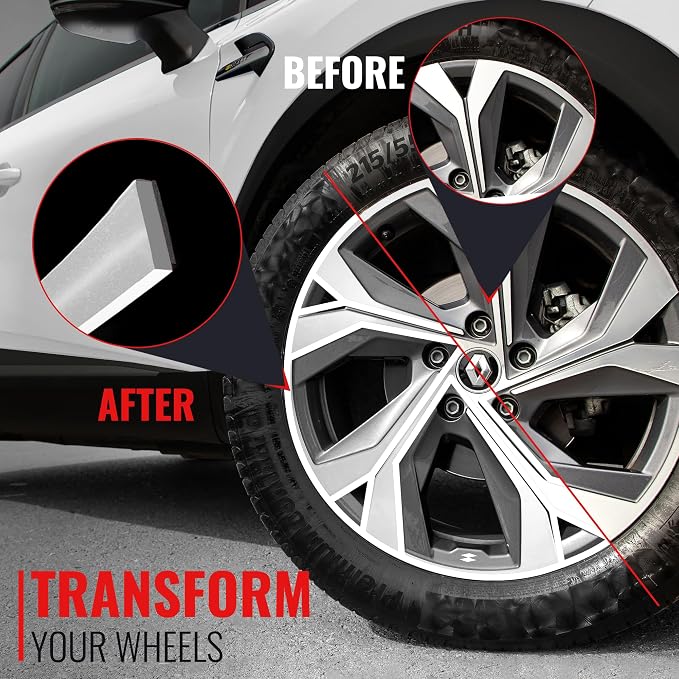 BASiQ Universal Styling Trim - 26 Feet, 6 Colors, Flat Design, Easy to Apply with Premium 3M Tape - Versatile Rim Styling and Color Accent for Cars, Trucks, SUVs - White