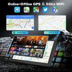 [2+64GB] Android Car Stereo for Kia Sportage 2010-2016 with Wireless Carplay Android Auto, 9 Inch HD Touchscreen Car Radio with GPS WiFi Bluetooth FM/RDS EQ SWC 26UI Backup Camera MIC