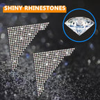 Car Door Corner Edge Guards 4pcs Bling Rhinestone Anti-Scratch Car Door Edge Protector Sticker Door Corner Bumper Sticker(AB White)