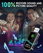 Amzfeel Wireless CarPlay Adapter for Apple iPhone iOS 10+ & Cars from 2015+, Mini Edition, Convert Factory Wired to Wireless CarPlay Dongle Plug & Play GPS Digital Media Receiver (Brushed Cobalt Blue)