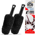 Gerbil Wheel and Rim Brush, Safe for Exhaust, Tires, Rims, Engine Bays, & More, 2 Pack