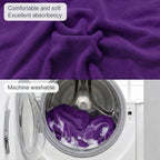 Car Seat Towel Cover, Universal Front Seat Protector for Cars, SUVs and Trucks, Sweat Towel Car Seat Cover for Gym, Yoga, Swimming, Pets and Family Travel, Profound Purple, 2 Pack