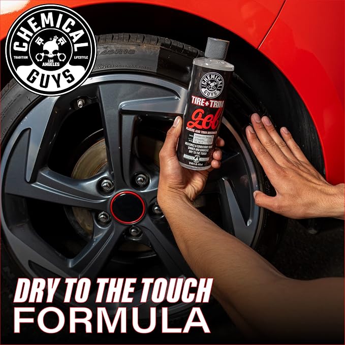 Tire And Trim Gel For Plastic And Rubber, Restores Faded Tires, Trim, And Bumpers, Enhances Shine And Protection, Safe For Cars, Trucks, SUVs, Motorcycles, RVs & More, 16 Fl Oz