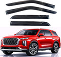 KPY Rain Guards Fit for 2020-2025 Hyundai Palisade, Out-Channel Window Visors Vent Wind Deflectors 4PC, Car Accessories for 20-25 Palisade