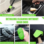 30pcs Car Cleaning Kit, Car Interior Detailing Kit with High Power Handheld Vacuum, Detailing Brush Set, Windshield Cleaner, Cleaning Gel, Complete Auto Accessories for Men, Women