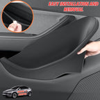 4Pcs Car Door Pocket Organizer Tray for 2026 Tesla Model Y Juniper | Door Pocket Liners, Full-wrap TPE Inserts, Waterproof & Anti-Scratch, Easy to Remove & Clean, Protector Interior Accessories