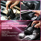 Windshield Cleaning Tool, 13PCS Car Detailing Kit Interior Cleaner, Car Window Cleaner with Extendable Handle, Car Interior Cleaning Kit with Detailing Brushes for Women Men (Pink)