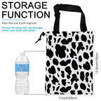 Car Trash Bag Cow Texture Car Garbage Bag Hanging Car Trash Can for Back Seat with Drawstring, Waterproof Garbage Bags for Accessories Vehicle Travelling Camping Outdoor