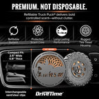 Truck Puck Campfire Night Fragrancee Car Air Freshener – Long-Lasting Car Deodorizer, Refillable Vent & Visor Clip Auto Air Freshener for Car, Truck & SUV, Premium Fragrance, Pack of 3