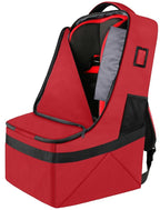 Car Seat Travel Bag, Padded Car Seats Backpack for Air Travel, Heavy Duty Carseat Travel Bag for Airplane, Airport Gate Check Bag (Red)