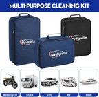 34Pcs Car Detailing Kit, Car Detailing Brush Set, Car Wash Cleaning Kit, Car Detailing Brushes, Professional Car Care Kit for Interior Exterior Wheels, Blue