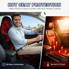 Car Seat Towel Cover 2 Pack for Front Seats, Sweat Absorbent Car Seat Protector with Non-Slip Backing, Waterproof Towel Car Seat Covers for Runners, Gym, Swimming, Beach, Pets, Tiger Strength