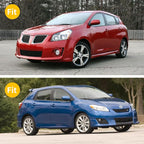 Window Visor for 2009-2013 Toyota Matrix & 2009-2010 Pontiac Vibe, Out-Channel Rain Guards Shields Vent Deflector Shade Wind Dark Smoke, Tape-On Outside-Mount, 4PCS