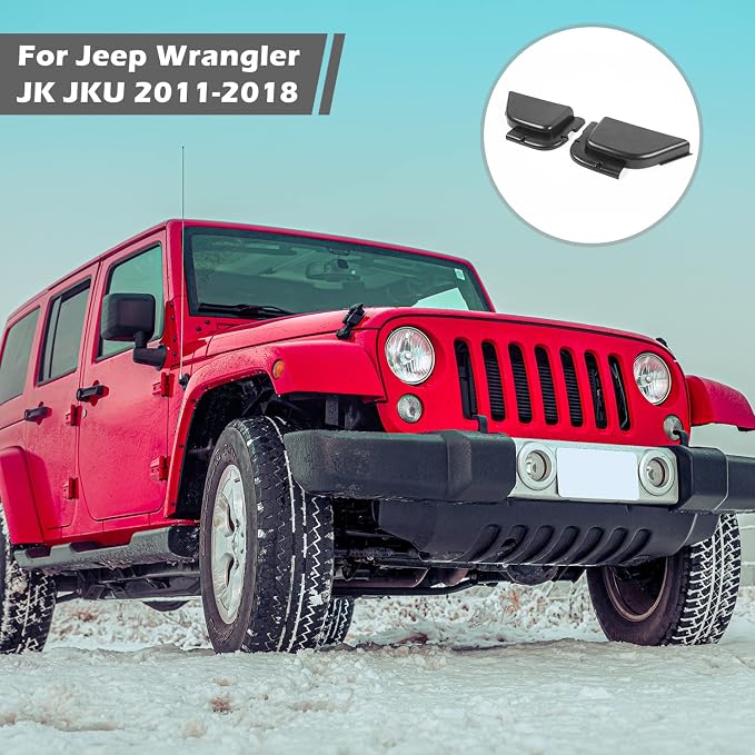 for Wrangler JK Front Door Pockets Storage for Jeep Wrangler JK JKU Sport X Sahara Rubicon 2011-2017 Black Accessories 2pcs