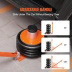 Air Jack, 6 Ton/13000 lbs Quadruple Bag Air Jack, Lift up to 26.5", with Heightened Column & Adjustable Handle, Thick Rubber Pad, 2-5 S Fast Lifting Pneumatic Jack for Car, SUV, Pickup Truck