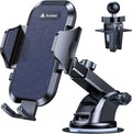 Car Phone Holder, 2026 Military-Grade 89lbs Strongest Suction Phone Holders for Your Car Dashboard/Windshield/Vent Easy Clamp Cellphone Holder Truck Stand for iPhone 17 16 15 Pro Max, Blue