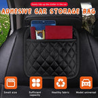 2PCS Car Side Pocket Organizer, Leather Auto Seat Storage Bag for Cell Phone Sunglasses, Waterproof Document Holder Tray Pouch for Vehicle Seat Gap Filler, Car Accessories (Small)