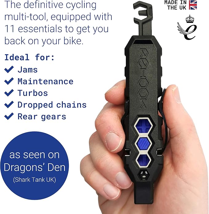 PLUS - Lightweight Bike Multi Tool for Cyclists. Includes Tyre Levers, Spoke Keys, Chain Tool, Wrench, Hex, Screwdriver
