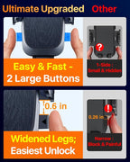 [Military-Grade Anti-Shake & 360° Rotatable Suction] 2026 Upgraded Car Phone Holder Mount【90+LBS Safest Strongest & Patent Certs】Dashboard Windshield Vent for iPhone 17 16 Pro Max Samsung,Matt Black