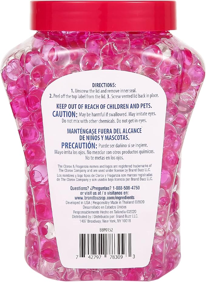 Fraganzia Crystal Beads Air Freshener Spring Scent Long Lasting Room Deodorizer Odor Eliminator Gel Beads Home Car Office Daily Use 12 FL OZ 12 Pack for Everyday Freshness Throughout the Home