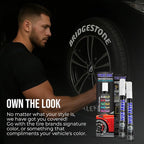 Color Tire Paint Pen - Waterproof Permanent Paint pens for Car Wheels Lettering | Car Wash Safe and Durable | Made in Japan (White, 1 Count (Pack of 2))