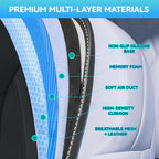 Cooling Car Seat Cover Front Driver Seat,Universal 12V Ventilated Car Seat Cushion with Smart Auto On/Off, Breathable Mesh & Leather AC Seat Protector, Cooling Fan Seat Cover for Car SUV Truck,Black