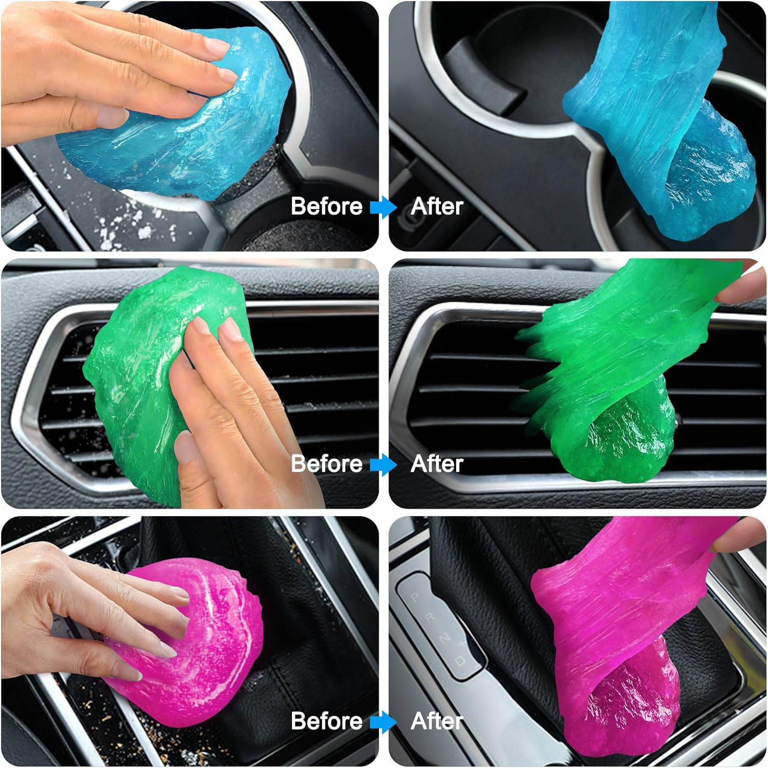Interior Cleaning Gel (4-Pack) — Universal Detailing Kit