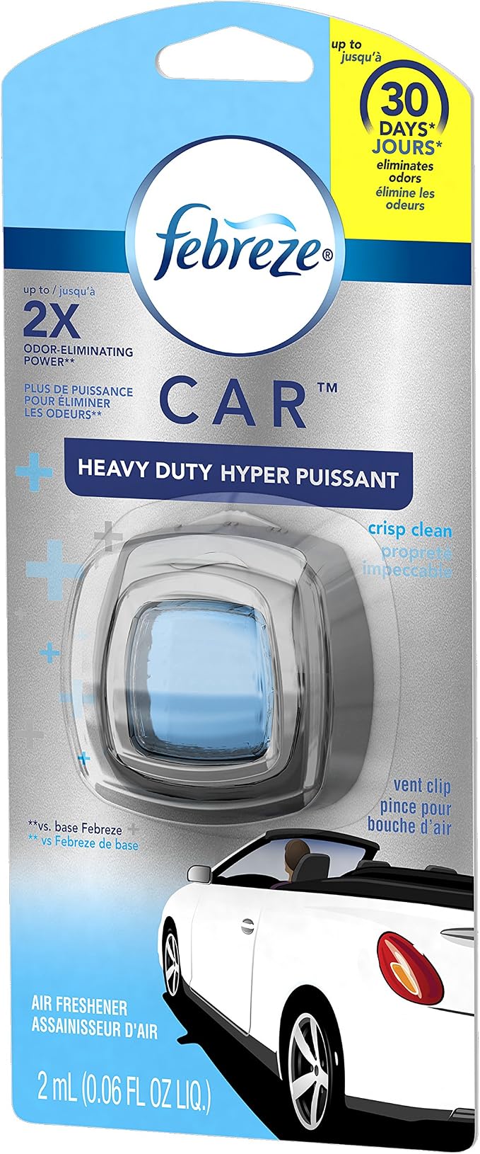 Air Freshener, Car Vent Clip Air Freshener, Heavy Duty Air Freshener, Crisp Clean Air Freshener
