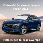 Windshield Sunshade Compatible for Maserati Levante 2017-2022 2023 2024, Sun Visor for Front Windshield & Window Sun Shade Cover, UV Heat Blocker & Protector, Car Accessories