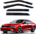 KPY Rain Guards Fit for 2021-2026 Kia K5, Out-Channel Window Visors Vent Wind Deflectors 4PC, Car Accessories for 21-26 Kia Optima