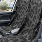 Car Seat Towel Covers with Storage Bag, 63 x 32 Inch Universal Non Slip Waterproof Sweat Protector for Car Truck, Gym Swimming Running, Machine Washable(1 Pack,Black Leopard Print)