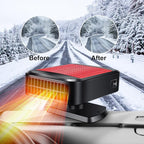 Portable Car Heater for Vehicle,12V Car Heater and Defroster, Windshield Defogger Car Heater That Plugs into Cigarette Lighter for Car, SUV, Trucks (Red Black)