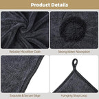 Shiny Wipes Shower Cleaning Cloth - 5 Pack 24 x 36 inch Ultra Absorbent Car Drying Towel, Shiny Wipes Drying Towel Microfiber Cleaning Cloth for Car, Bath & Househood